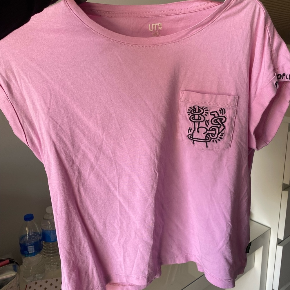Uniqlo Pink Party Tee Shirt